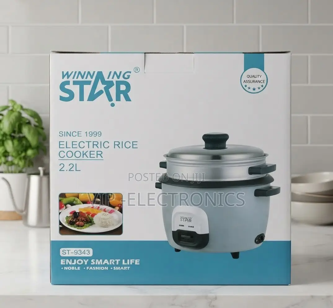 The Winning Star Electric Rice Cooker 2.2L Capacity and 900W Power
