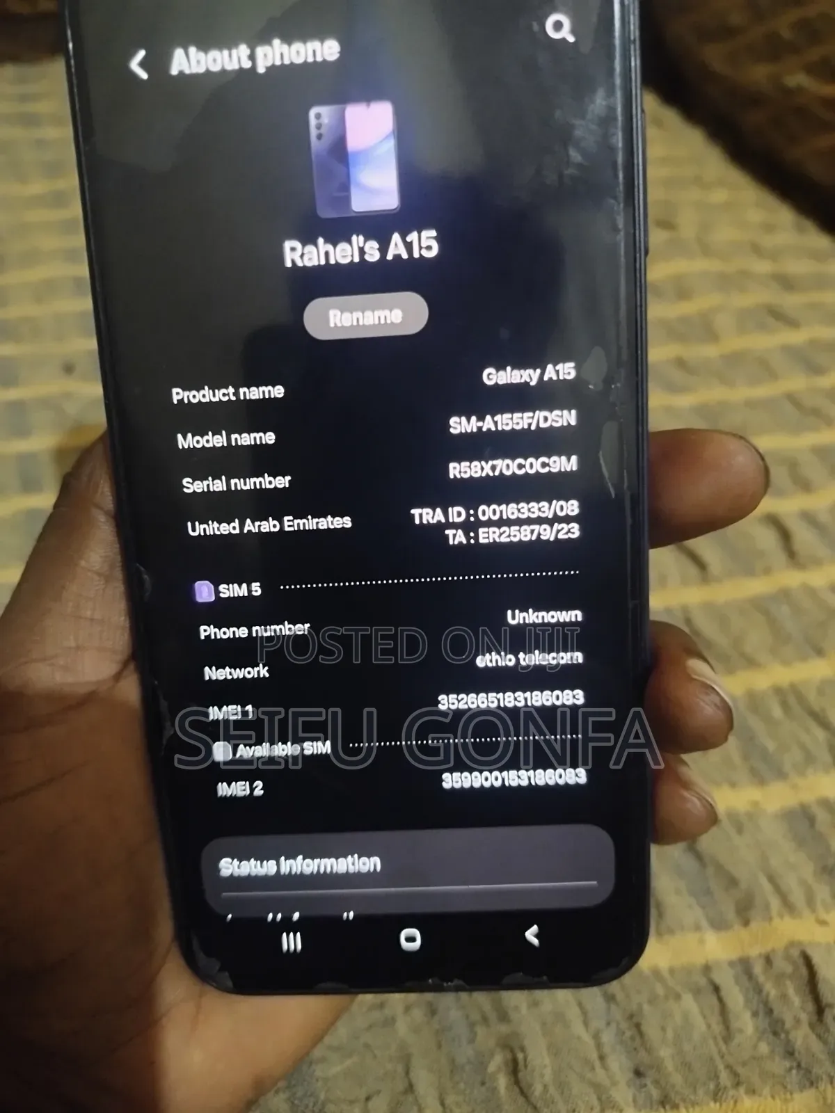 Samsung Galaxy A15 128 GB Black