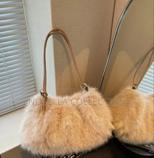 Winter Cute Fleece Cloud Handbag, Shoulder Crossbody Bag