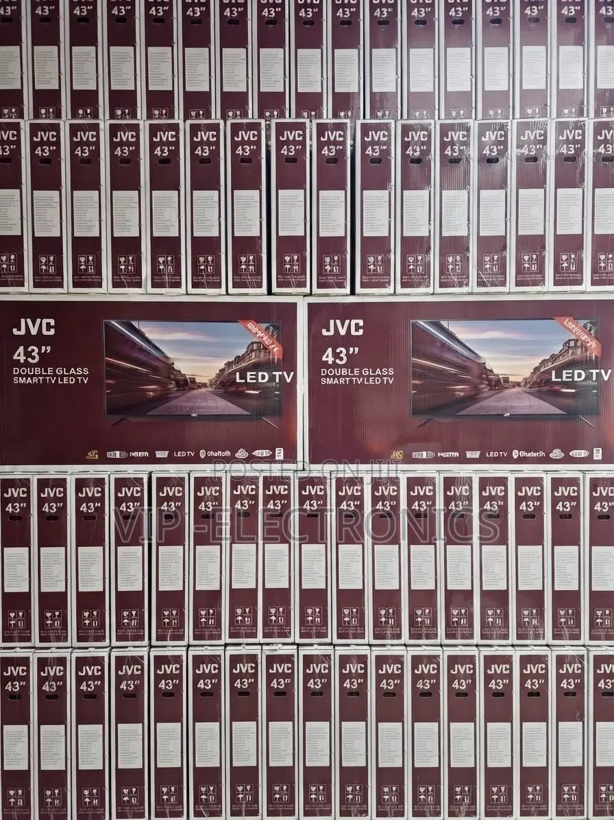 JVC TV 43 Inch Smart Double Glass LED TV – New 2026 Model