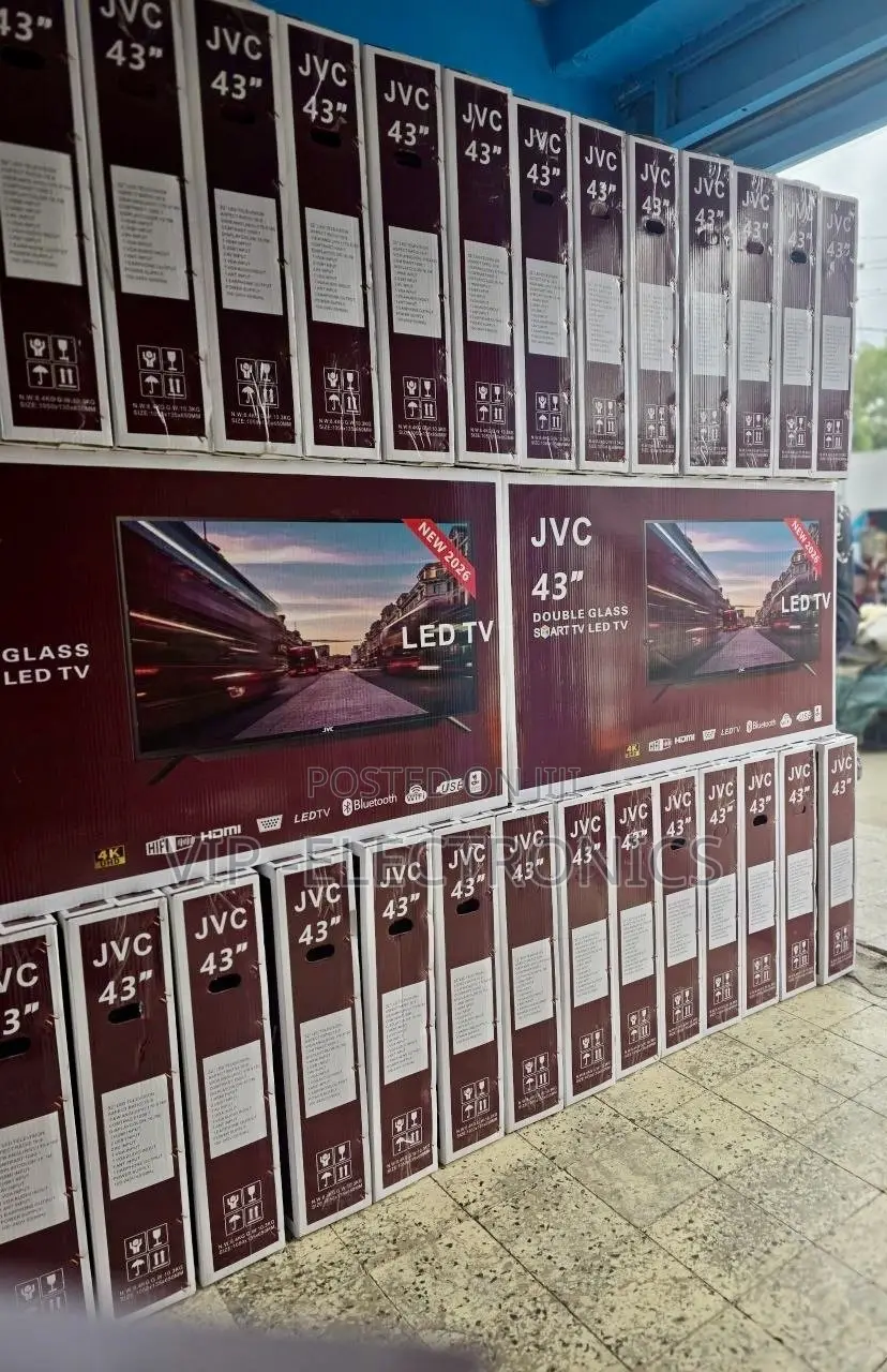 JVC TV 43 Inch Smart Double Glass LED TV – New 2026 Model
