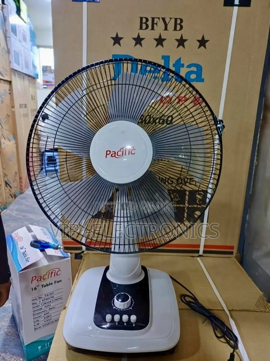 Pacific Table Fan 16”– Powerful Compact