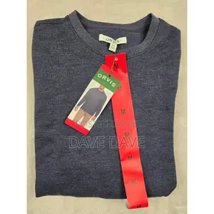 Orvis Crewneck Sweatshirt Mens Size M Blue Long Sleeve