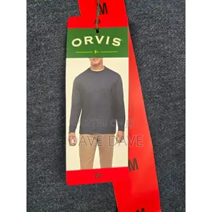 Orvis Crewneck Sweatshirt Mens Size M Blue Long Sleeve