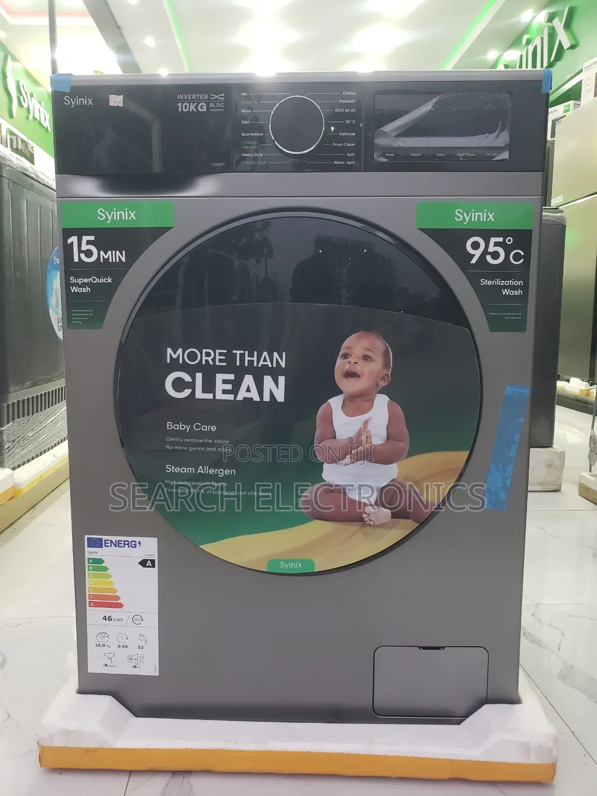 Syinix 10,kg Full Automatic 100% Washing Machines