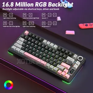 Black Colorway Aula S75 Pro Mechanical Keyboard - 75% Gaming Keyboard