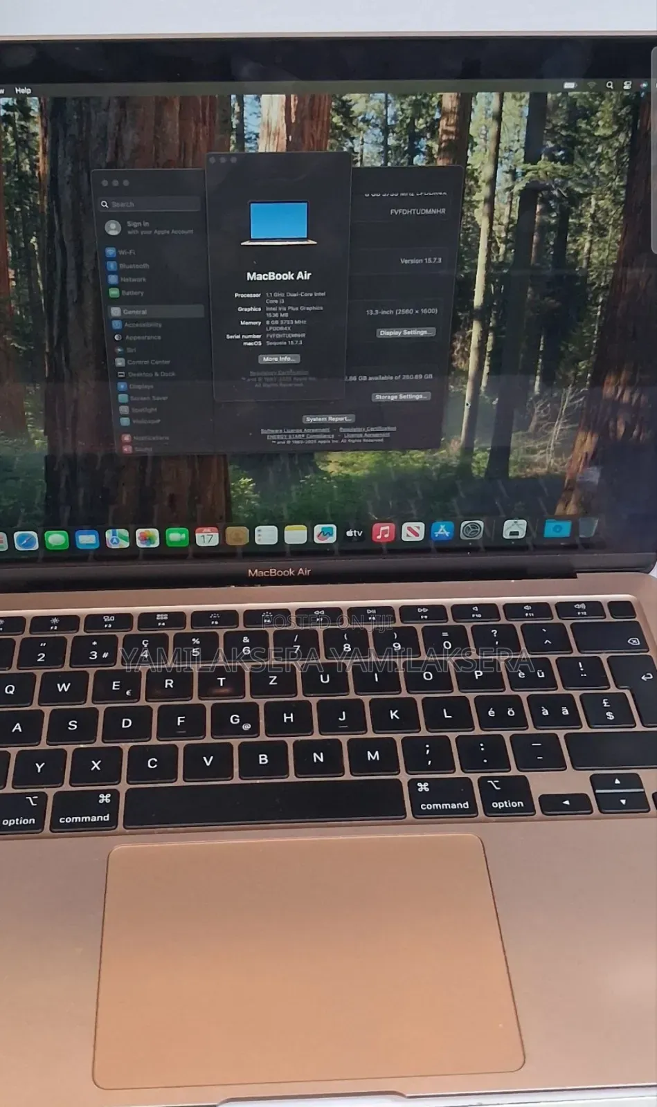 New Laptop Apple MacBook Air 2020 8GB Apple M1 SSD 256GB