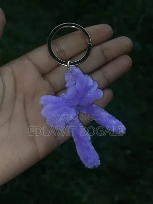 ​ Handmade Cute Pipe Cleaner Bow Keychain / Bag Charm