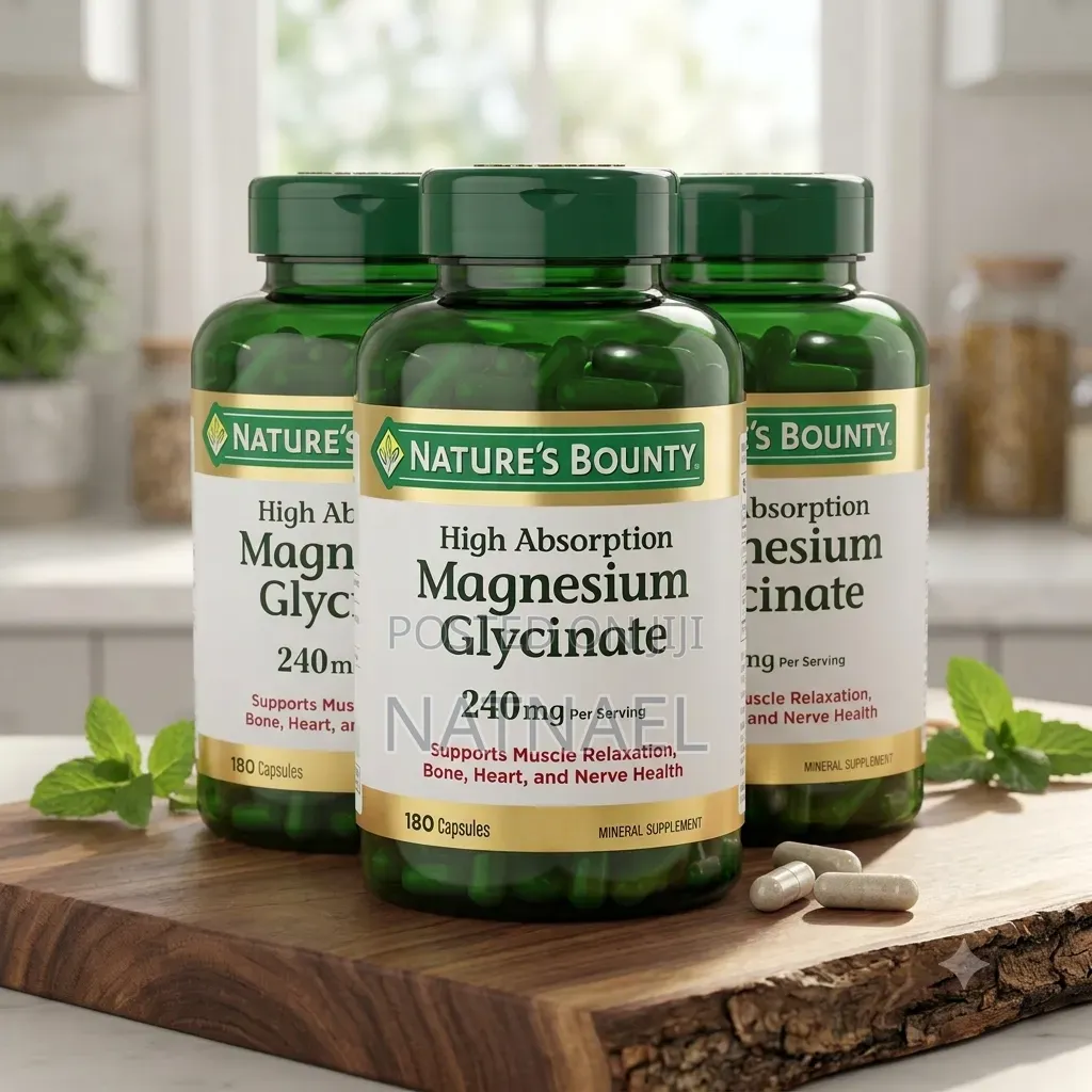 Magnesium Glycinate Nature’s Bounty 180 Capsules | 240mg Orginal Sp
