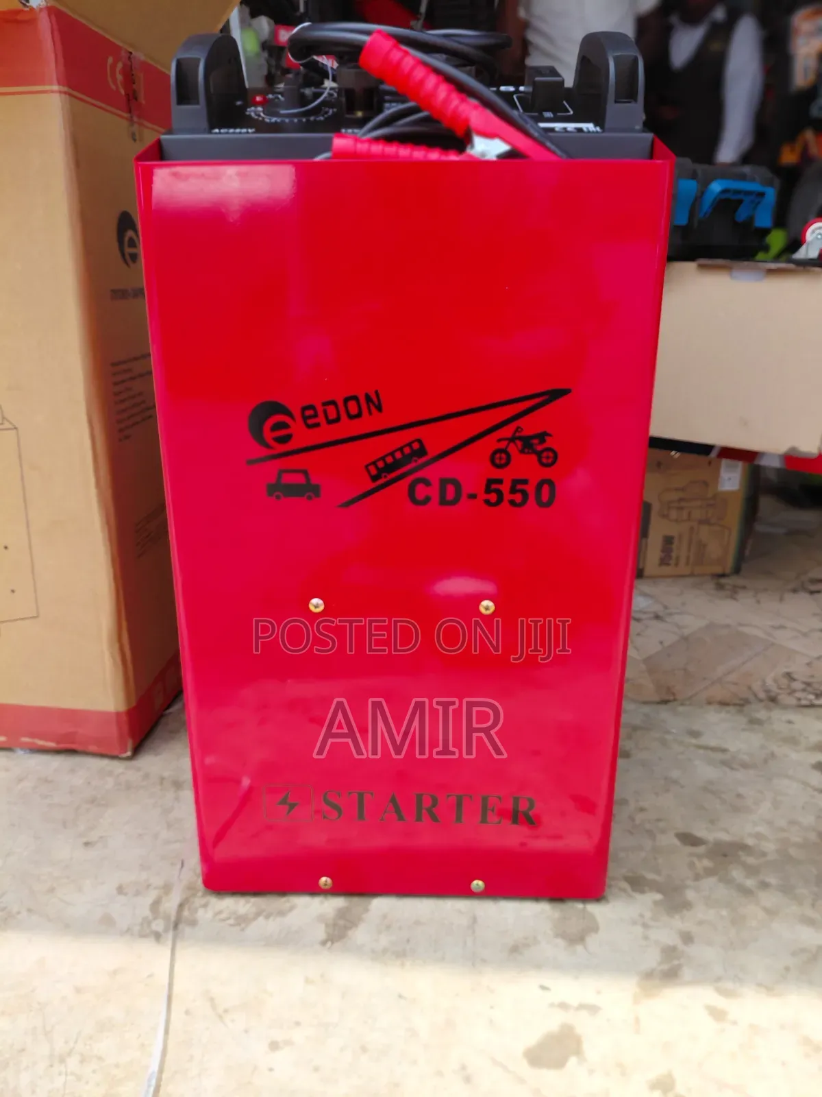 ኤዶን የባትሪ መሙያ እና ማስነሻ.☆.EDON CD-550 Battery Charger Starter (12v/24v)