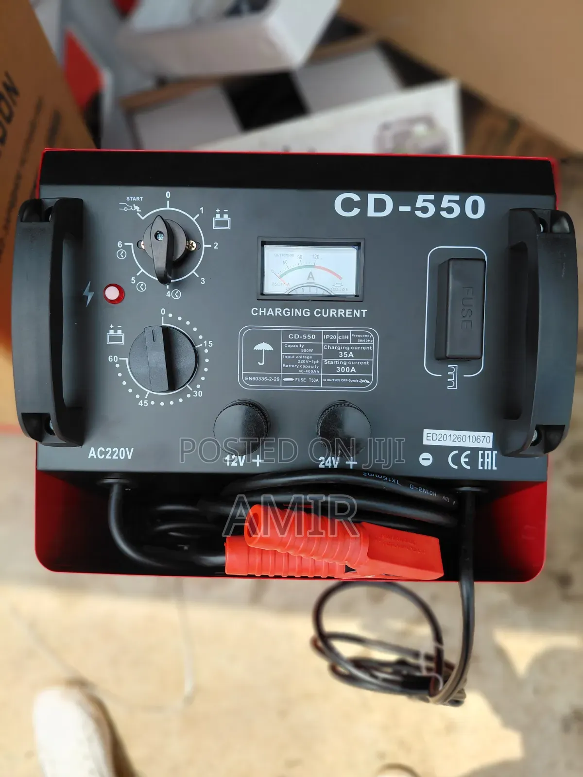 ኤዶን የባትሪ መሙያ እና ማስነሻ.☆.EDON CD-550 Battery Charger Starter (12v/24v)