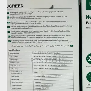 UGREEN 25,000mAh Power Bank