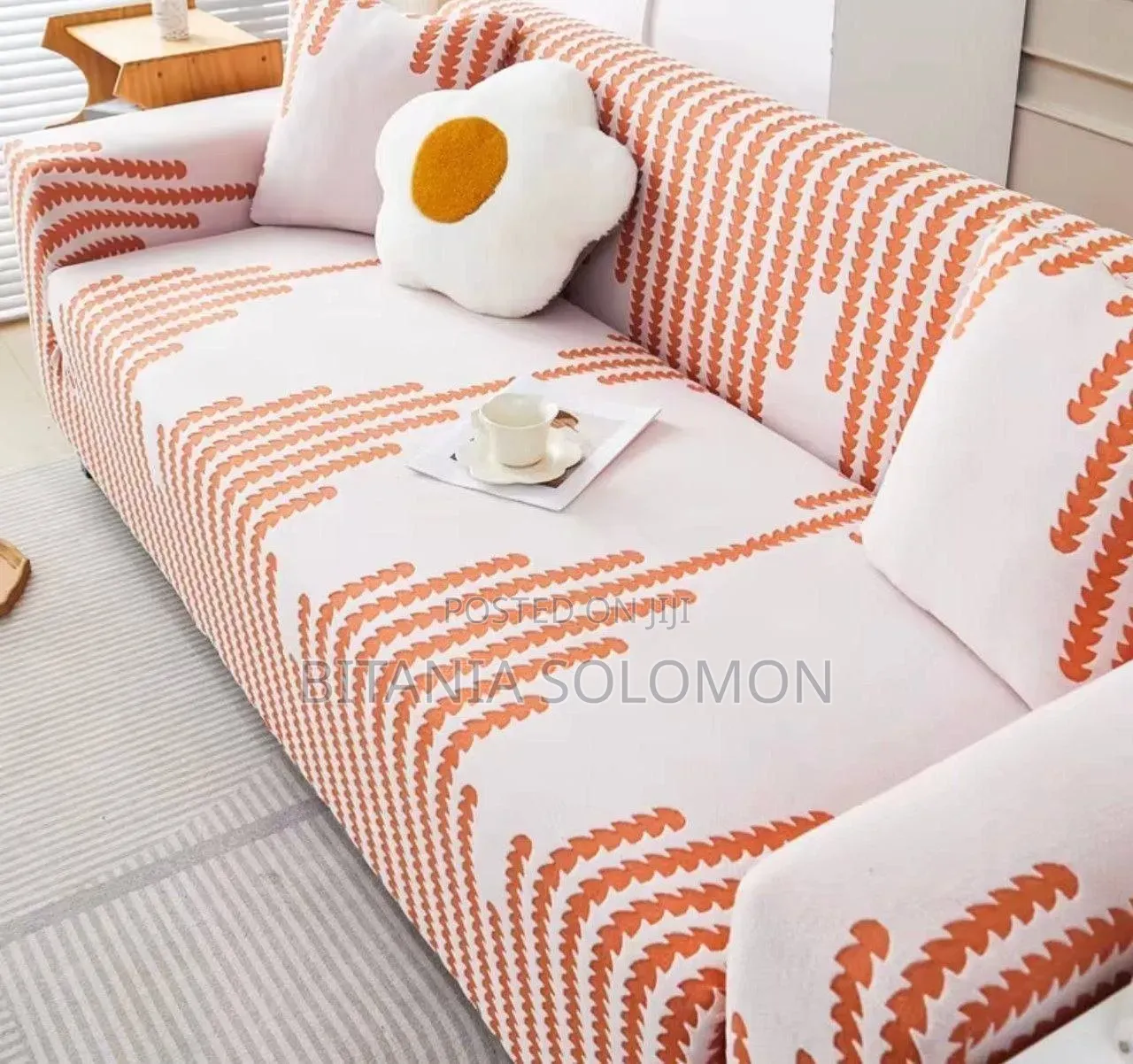 Reversible Chenille Sofa Cover