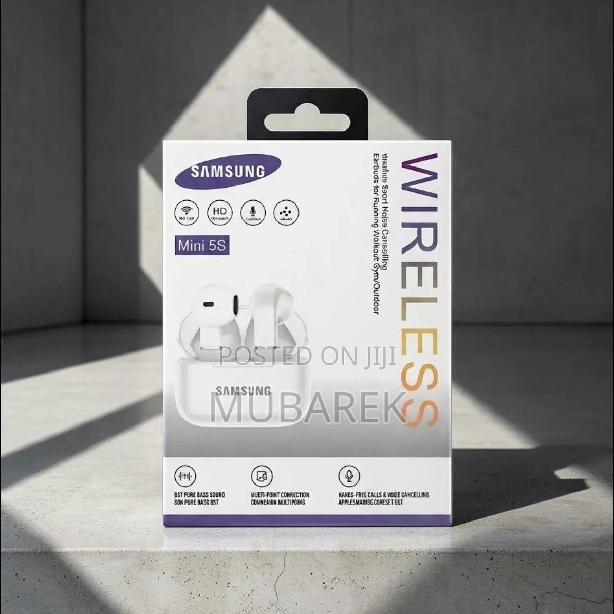 Mini 5S Earbuds Pure Bass - صوت نقي مع بيس قوي