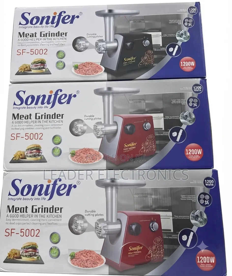 Sonifer Meat Grinder 1200 Watt – Powerful, Fast Efficient Food