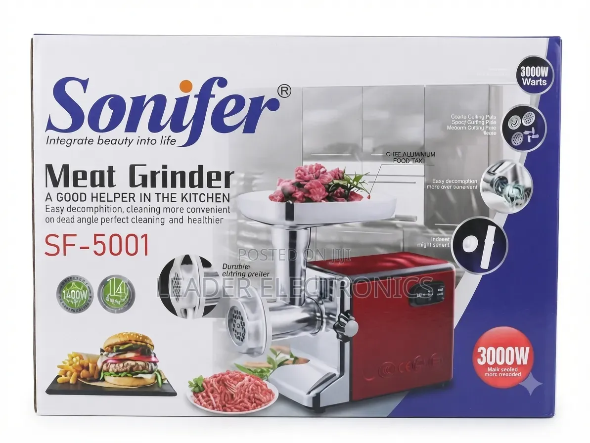 Sonifer Meat Grinder 3000W – Powerful Motor | Fast Grinding | Perfect