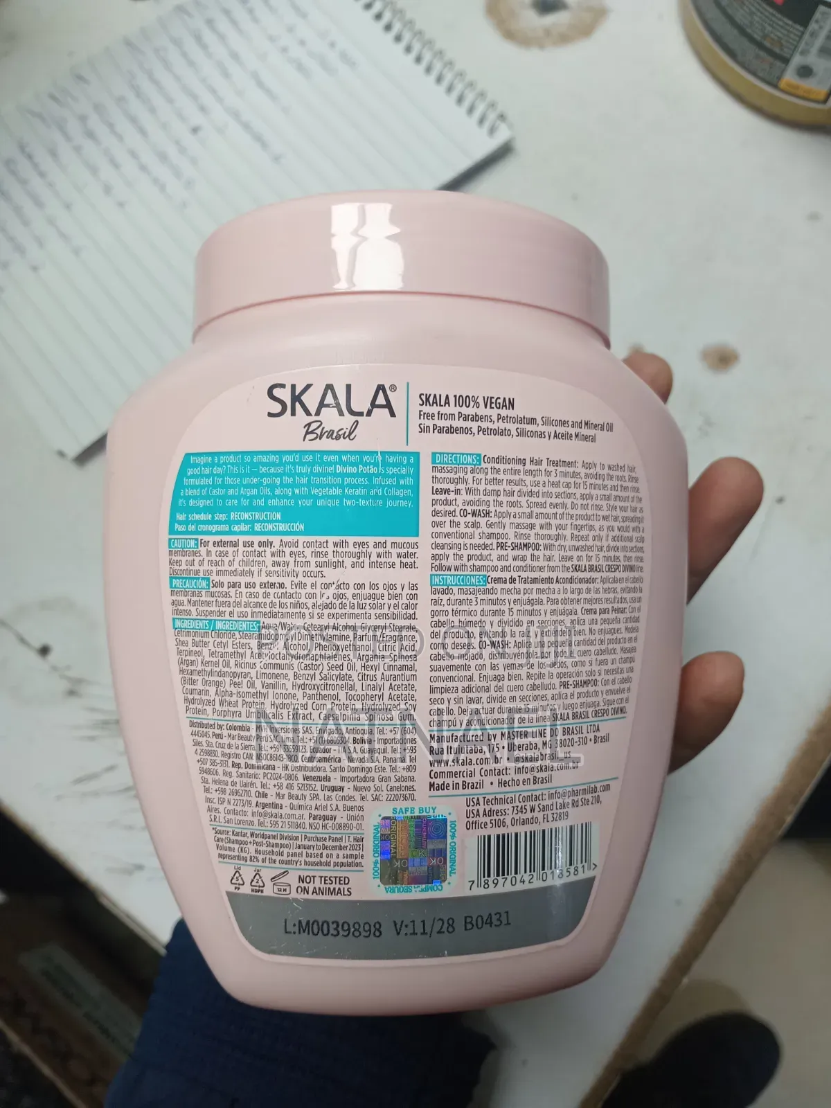 Skala Brasil 2-in-1 Treatment Cream + Leave-in (1000g / 1Kg) Women