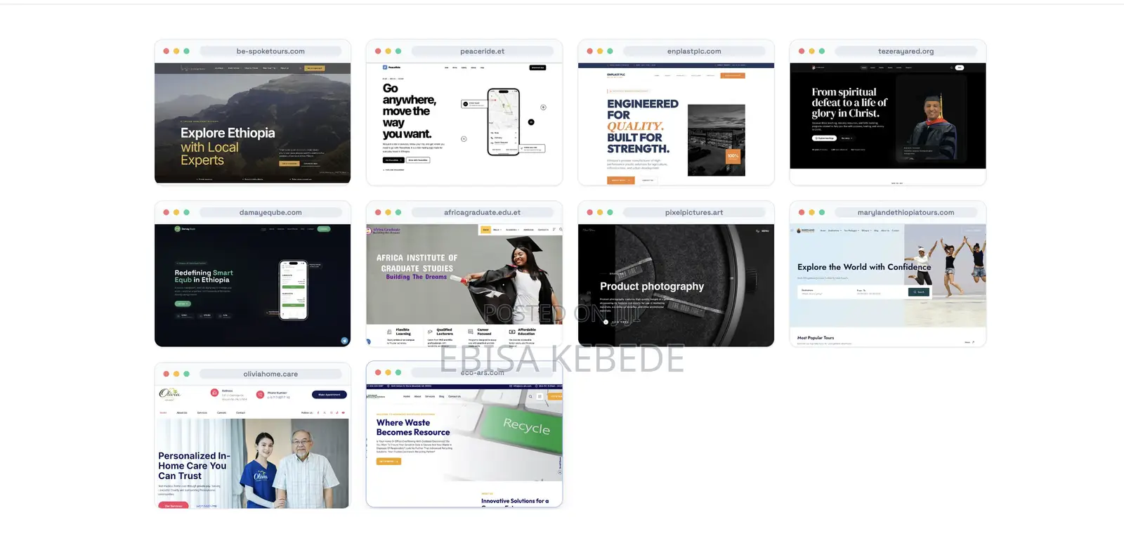 Website Development Price in Ethiopia
