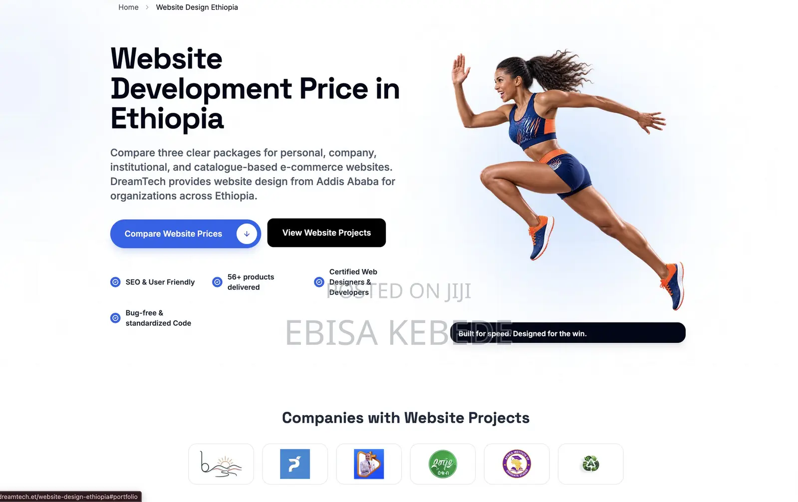 Website Development Price in Ethiopia