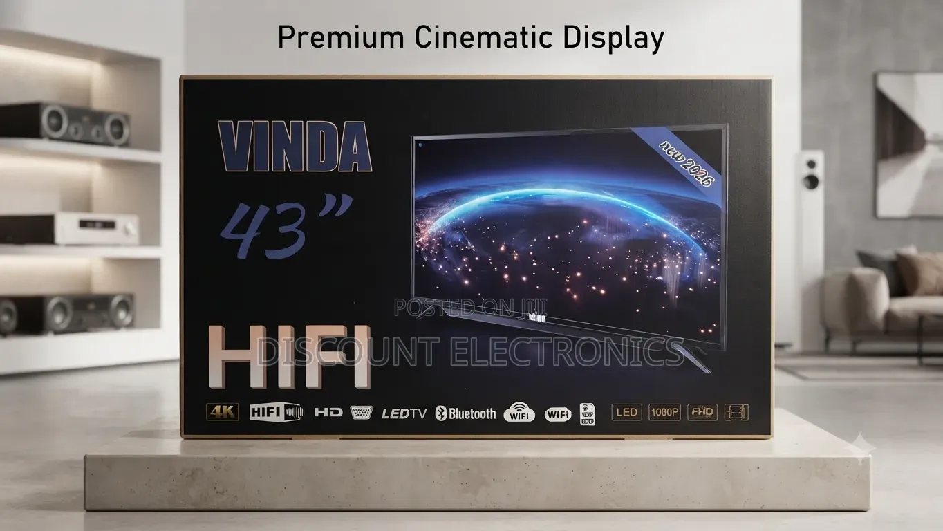 Vinda 43" Smart Full HD Hi-Fi LED TV (2026 Model)