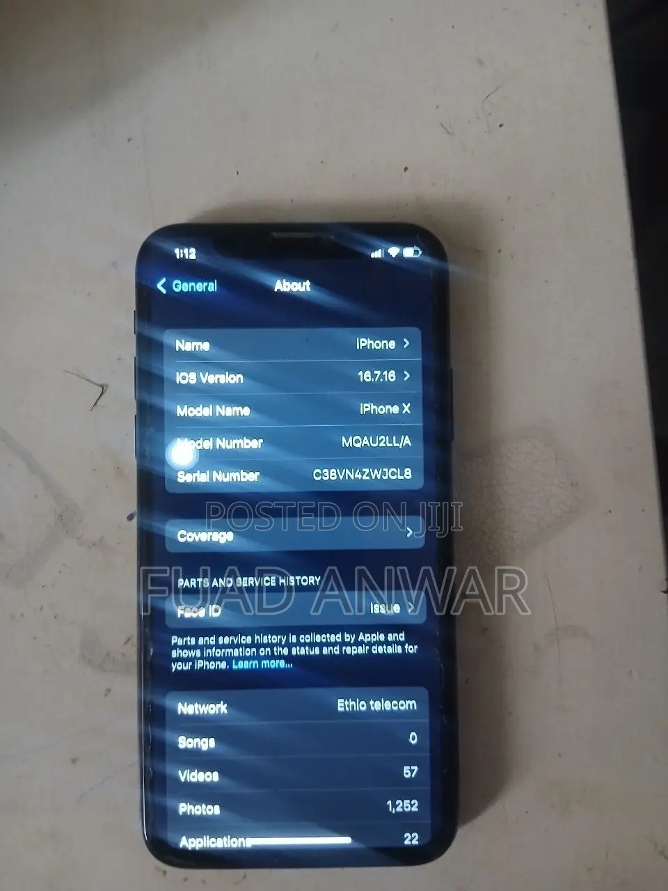 Apple iPhone X 256 GB Black