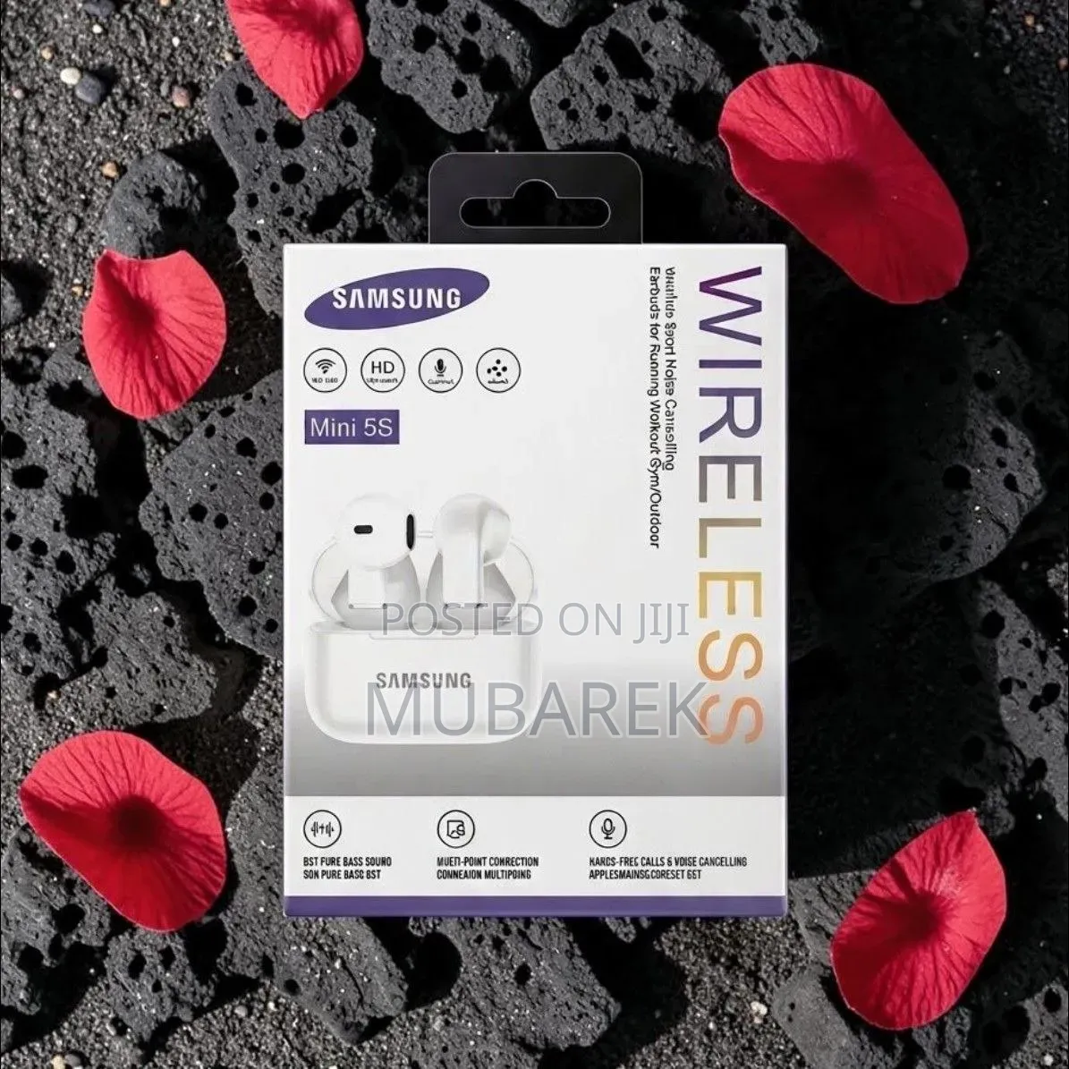 Mini 5S Wireless Earbuds Fast Pairing - اقتران سريع
