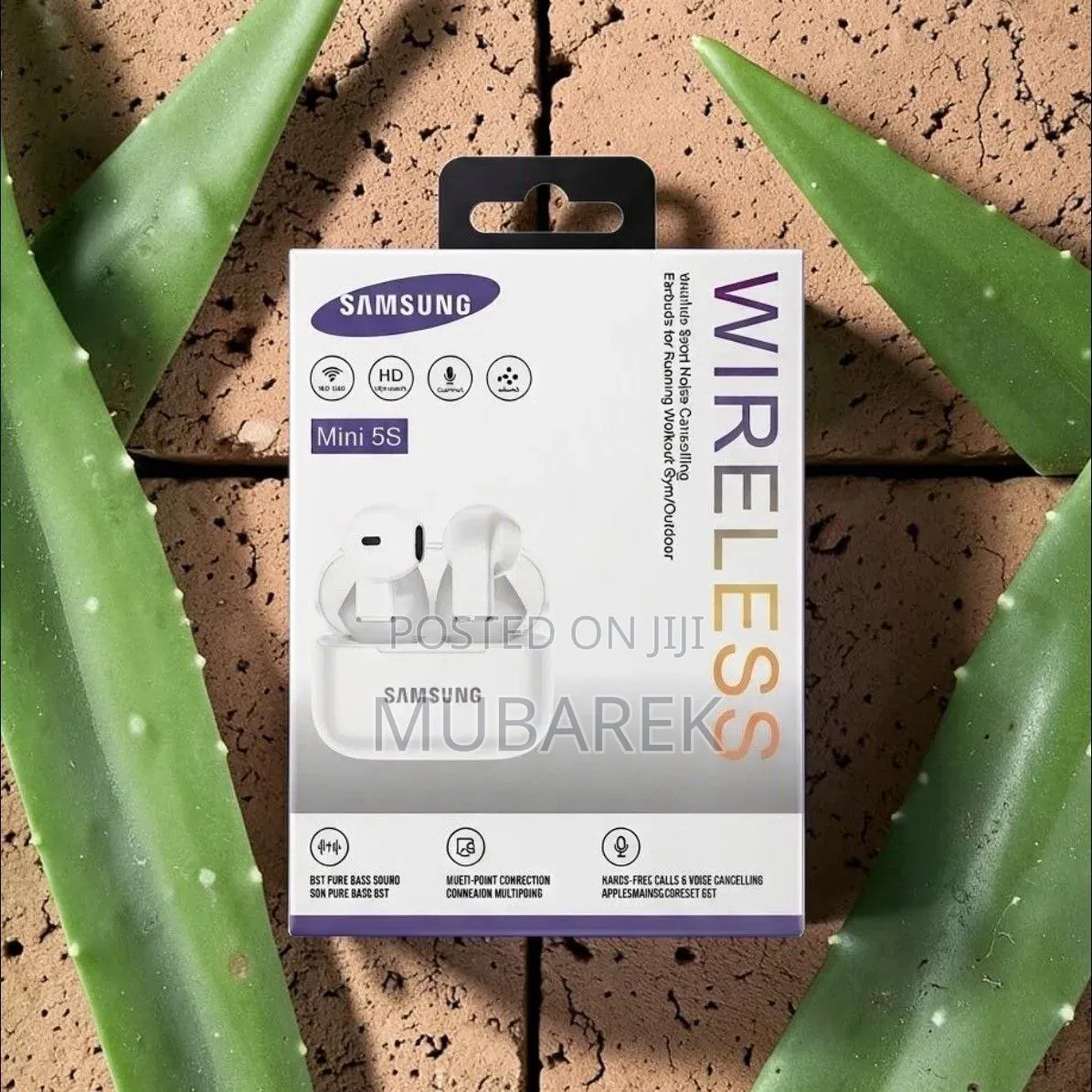 Mini 5S Earbuds - سماعة أذن متوافقة مع جميع الأجهزة
