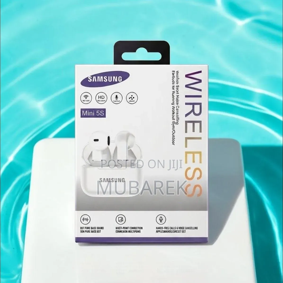 Mini 5S Earbuds Fast Charging - شحن سريع وعمر أطو
