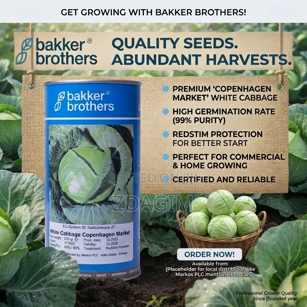 Bakker Brothers 'Copenhagen Market' White Cabbage Seeds