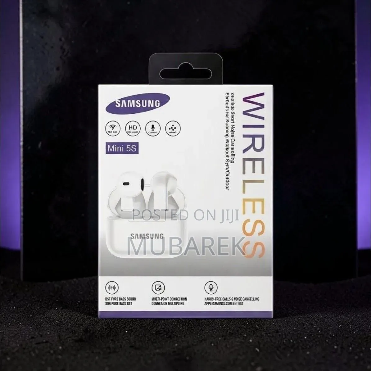 Mini 5S Wireless Earbuds New - سماعة بلوتوث أصلي