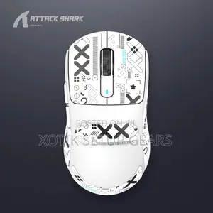 ATTACK SHARK X3 White Gaming Mouse - PAW 3395 Wireless Mouse