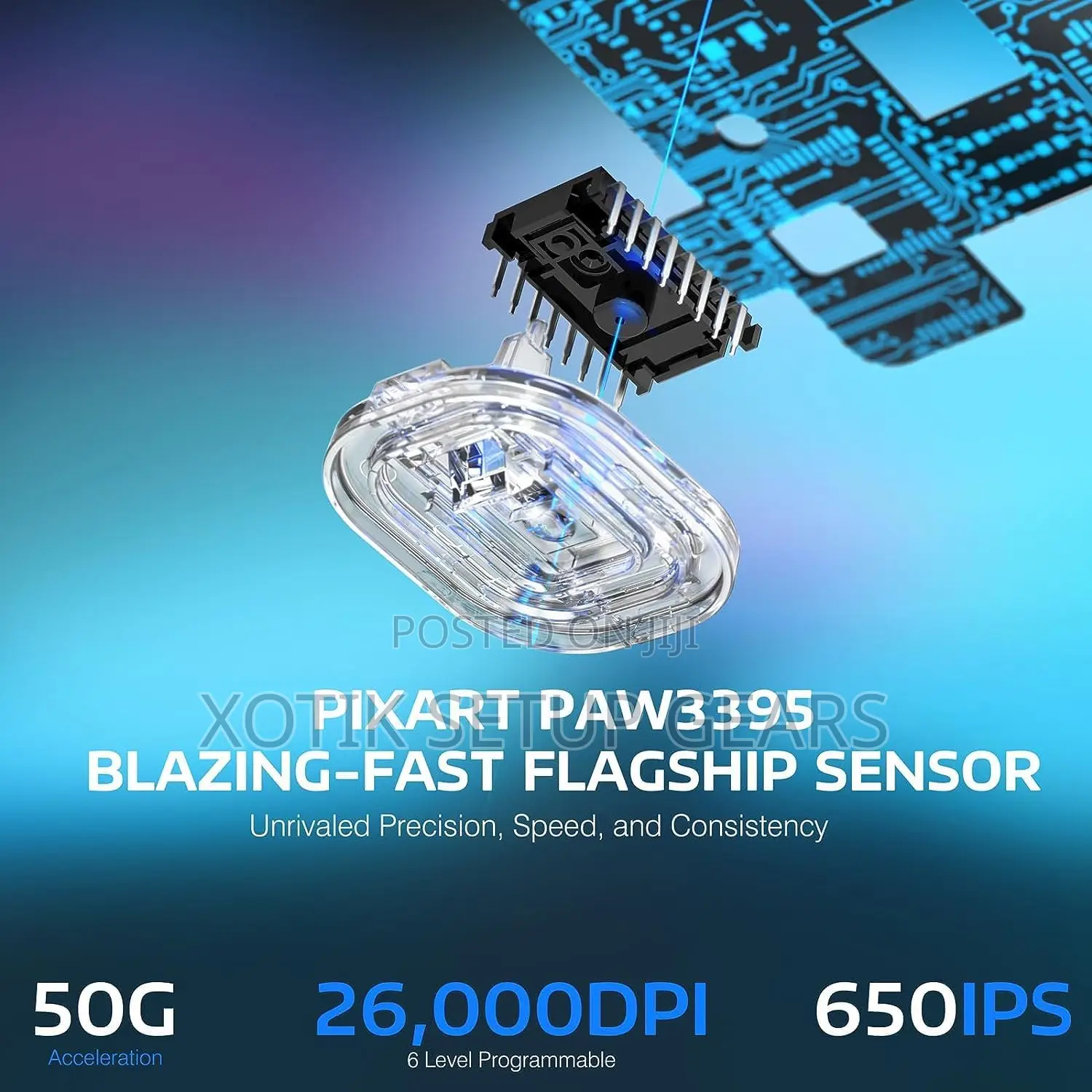 ATTACK SHARK X3 White Gaming Mouse - PAW 3395 Wireless Mouse