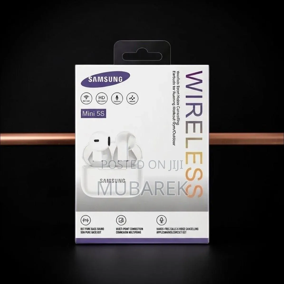 Mini 5S Bluetooth Headphones - جودة ممتازة وسعر ممي