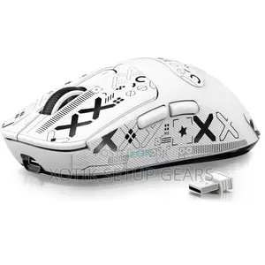 ATTACK SHARK X3 White Gaming Mouse - PAW 3395 Wireless Mouse