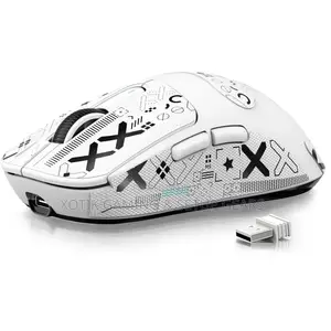 ATTACK SHARK X3 White Gaming Mouse - PAW 3395 Wireless Mouse
