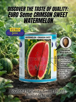 200-Gram Tin Euro Seme Crimson Sweet Watermelon Seeds
