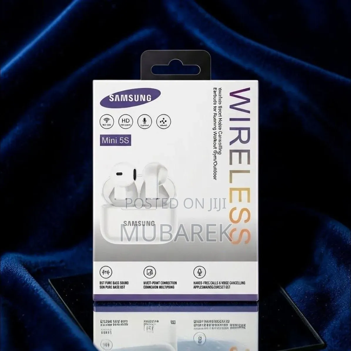 Mini 5S Bass Earbuds - سماعات رأس لاسلكية صوت عميق وق