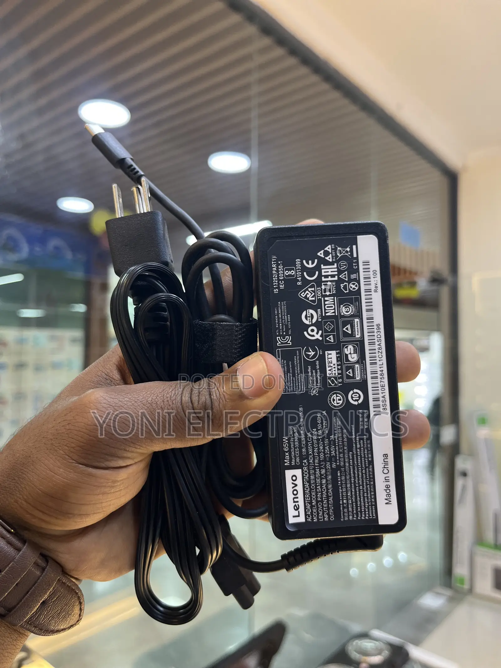 Lenovo 65w USB-C AC Adapter Charger (Adlx65ylc3a)
