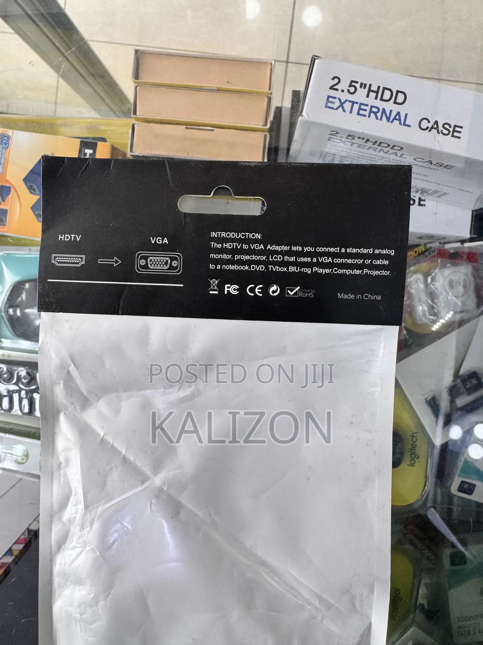 ኤችዲኤምአይ ወደ ቪጂኤ መለወጫ HDTV to VGA Adapter With Audio