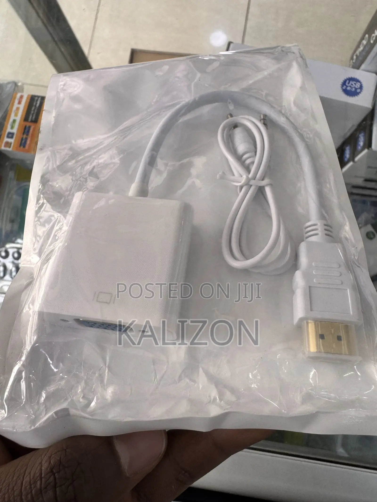 ኤችዲኤምአይ ወደ ቪጂኤ መለወጫ HDTV to VGA Adapter With Audio