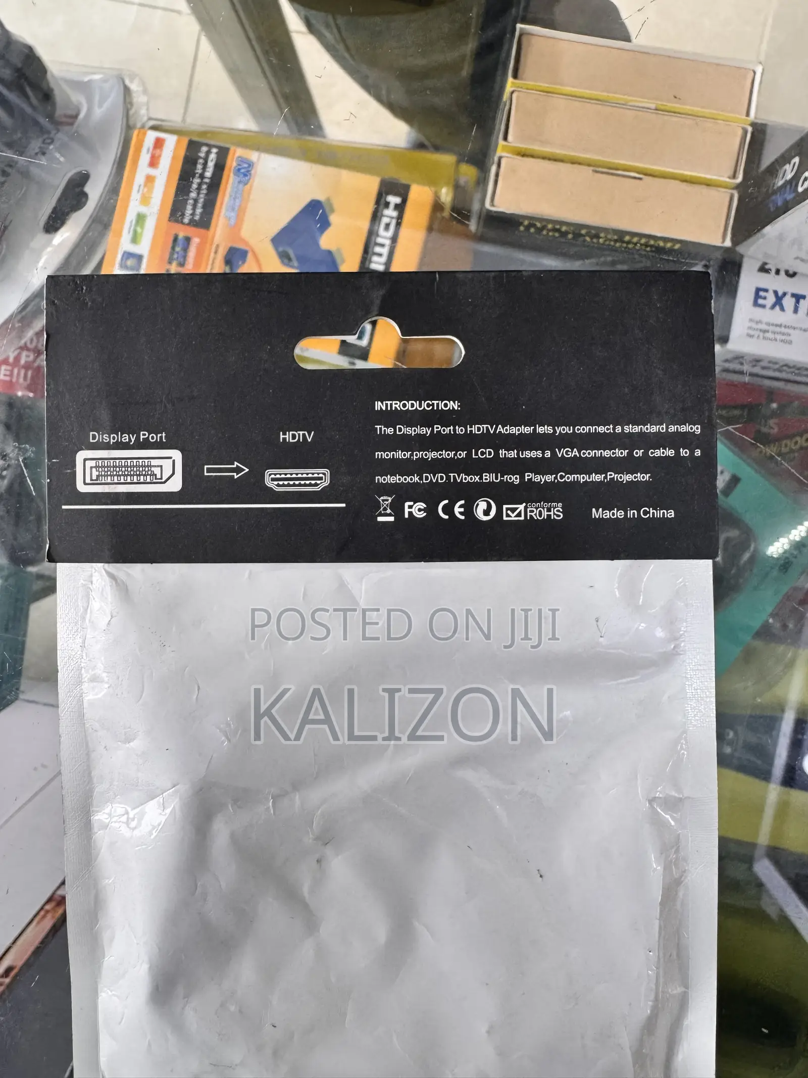 ዲስፕሌይ ፖርት ወደ ኤችዲኤምአይ መለወጫ (DisplayPort to HDTV Adapter) DP