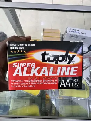 የ ሪሞት ባትሪ Toply Super Alkaline AA LR6 1.5V Batteries (Box)