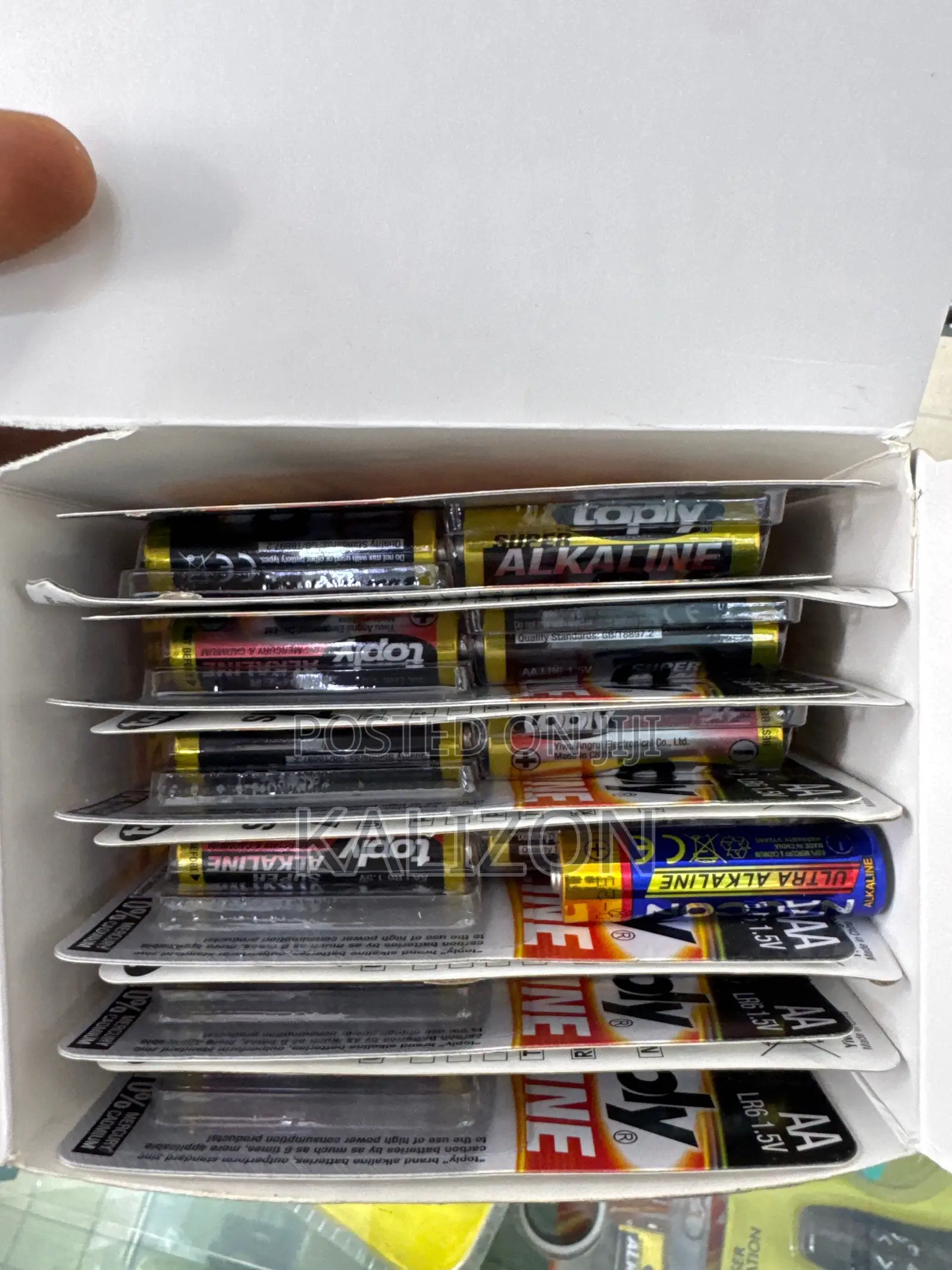የ ሪሞት ባትሪ Toply Super Alkaline AA LR6 1.5V Batteries (Box)