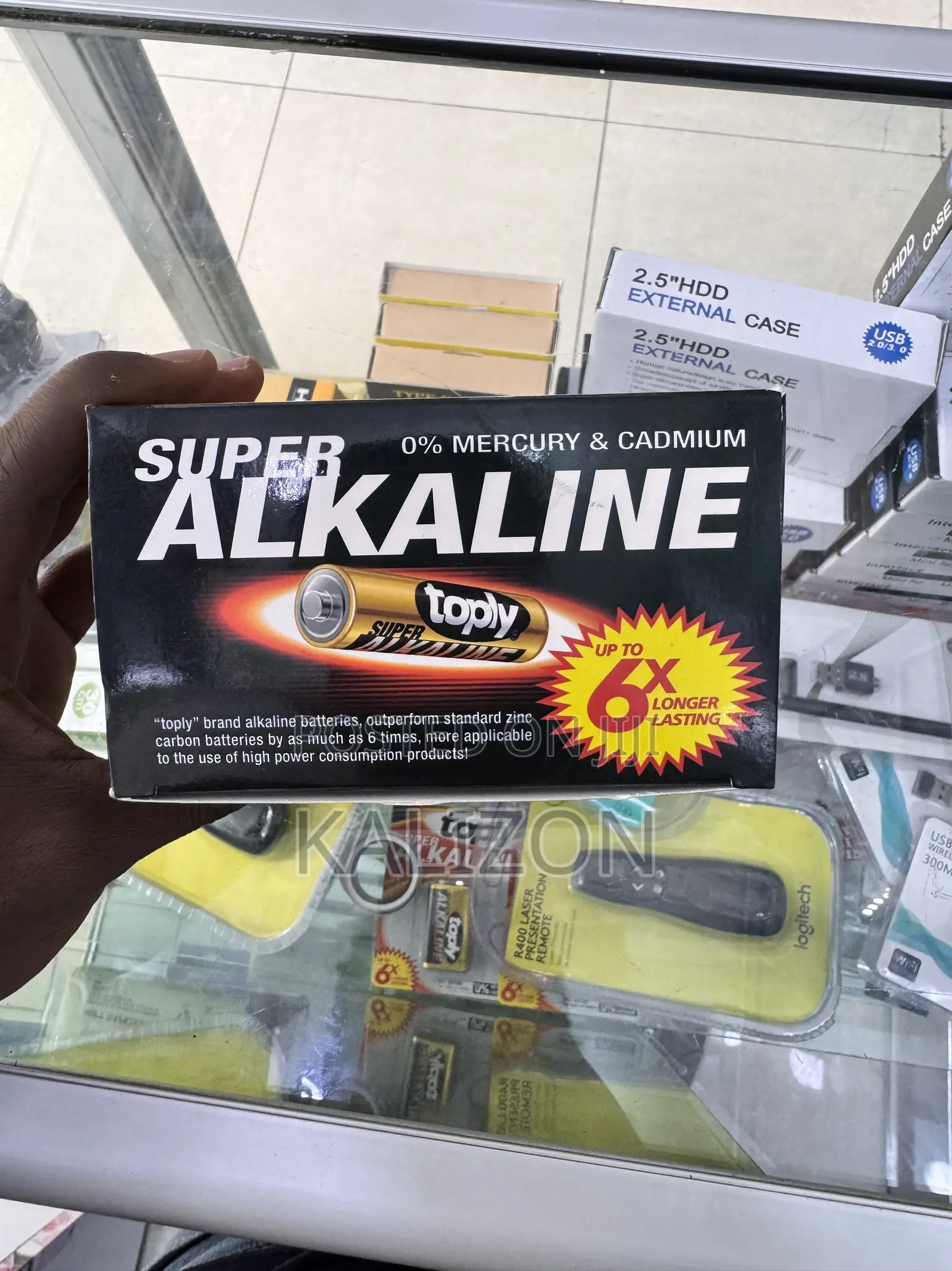 የ ሪሞት / ማይክ ባትሪ ቶፕሊ AAA አልካላይን ባትሪ Toply Super Alkaline AAA LR03 1.5V