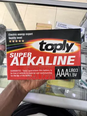 የ ሪሞት / ማይክ ባትሪ ቶፕሊ AAA አልካላይን ባትሪ Toply Super Alkaline AAA LR03 1.5V