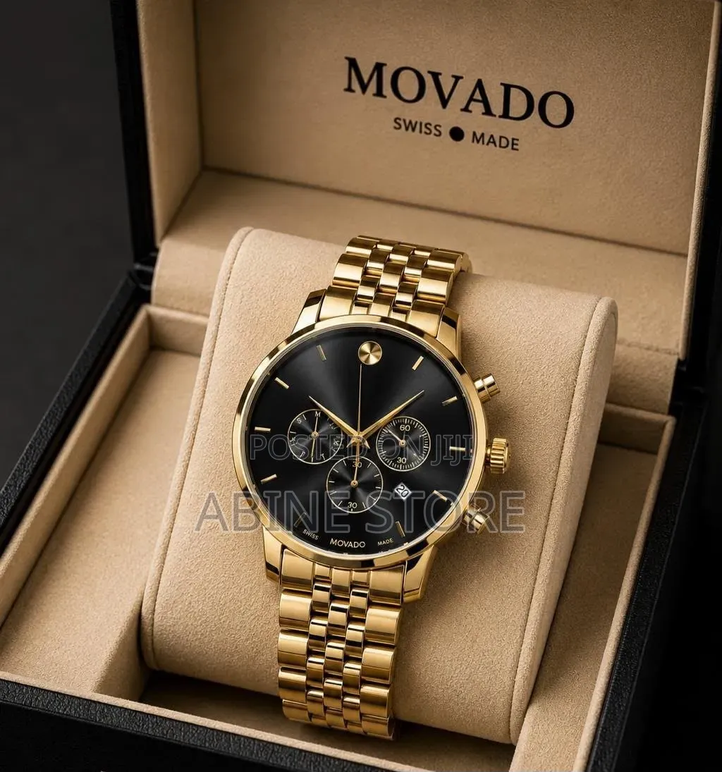 Museum-Style Chronograph Watch, 42mm — Blue Dial