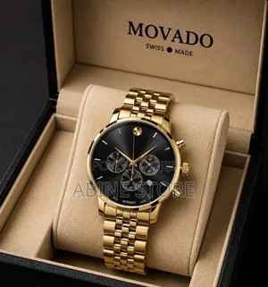 Museum-Style Chronograph Watch, 42mm — Blue Dial