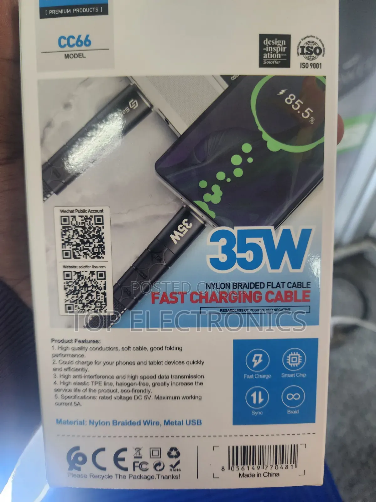 Soloffer Fast Charging Data Cable