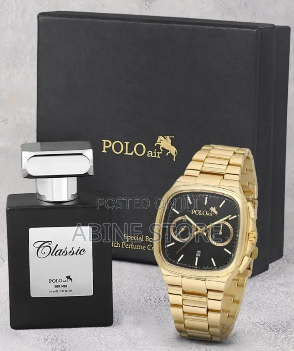 POLO AIR Men's Watch Perfume Gift Set — 2 in 1