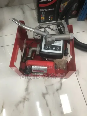 Oil Fuel Battery 24v Transfer Pump With Fuel Nozzle and Flow Meter
